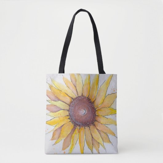 Zonnebloem Canvas tas (Voorkant)