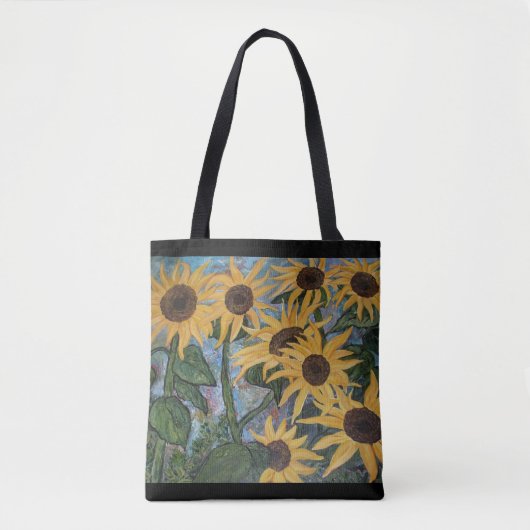 Zonnebloem Canvas tas (Voorkant)