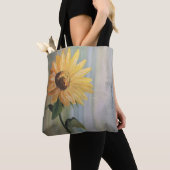 Zonnebloem canvas tas (Dichtbij)