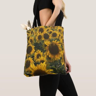 Zonnebloem canvas tas