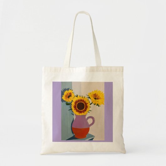 Zonnebloem Canvas tas (Voorkant)