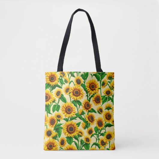 Zonnebloem Canvas tas (Voorkant)