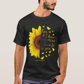 Zonnebloem Christelijke Bijbel Verses Gezegden Jer T-shirt