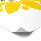 Zonnebloem Citaat Poster voor Kantoor of Klaslokaa (Hoek)