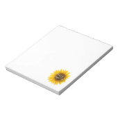 Zonnebloem citeert "bloemen zijn geluk" notitieblok (Gedraaid)