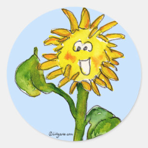 Zonnebloem Clipart Sticker 4