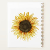 Zonnebloem Custom Naam 2025 Planner (Achterkant)