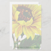 Zonnebloem Custom Stationery Briefpapier (Voorkant / Achterkant)