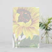 Zonnebloem Custom Stationery Briefpapier (Staand voorkant)