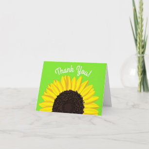 Zonnebloem Cute Bedankt 1e Verjaardagskaarten Kaart