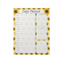 Zonnebloem Daily Planner Notitieblok