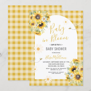 Zonnebloem Daisy Bee Baby in Bloom Kaart