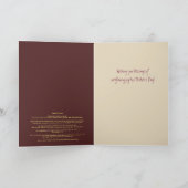 Zonnebloem, Daisy en Poppy Moederdag kaart (Binnen)