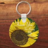 Zonnebloem Dank je leraar Sleutelhanger (Voorkant)