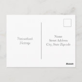 Zonnebloem dansen briefkaart (Achterkant)