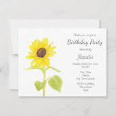 Zonnebloem dansen kaart (Voorkant)