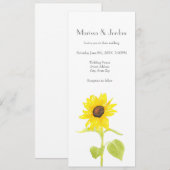 Zonnebloem dansen kaart (Voorkant / Achterkant)