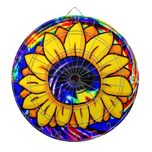 Zonnebloem_ Dartbord (Voorkant)