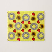 Zonnebloem Decoratieve puzzel (Horizontaal)