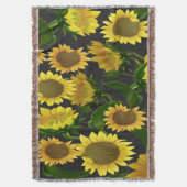 Zonnebloem Deken (Voorkant Verticaal)