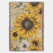 Zonnebloem Deken (Voorkant Verticaal)