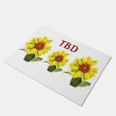 Zonnebloem Deurmat (Schuin)