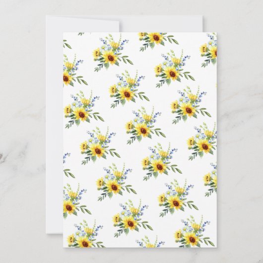 Zonnebloem die het beste paar kent kaart (Achterkant)