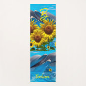 Zonnebloem Dolfijn Yoga Mat (Voorkant)