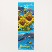 Zonnebloem Dolfijn Yoga Mat (Achterkant)