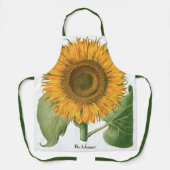 Zonnebloem door Basilius Besler Schort (Voorkant)
