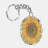 zonnebloem door Basilius Besler Sleutelhanger (Voorkant Links)
