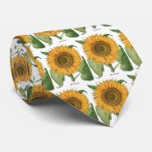 zonnebloem door Basilius Besler Stropdas (Opgerold)