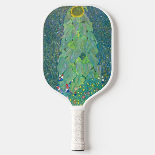 Zonnebloem door Klimt, bloemen Art Nouveau Pickleball Paddle (Voorkant)