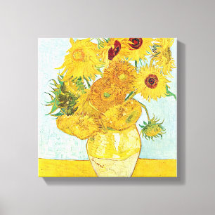 zonnebloem door Vincent Van Gogh, post-impressioni Canvas Afdruk