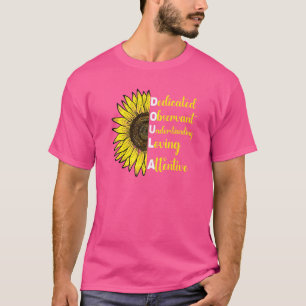 Zonnebloem Doula Verloskundige Bevalling Opvoeder  T-shirt