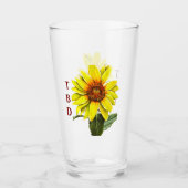 Zonnebloem Drinkglas Glas (Voorkant)