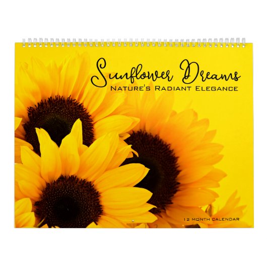 Zonnebloem dromen kalender (Hoes)