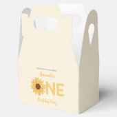 Zonnebloem Eerste verjaardag Bedankdoosjes (Geopend)