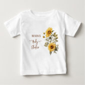 Zonnebloem Elegant Boho Floral Baby shower (Voorkant)