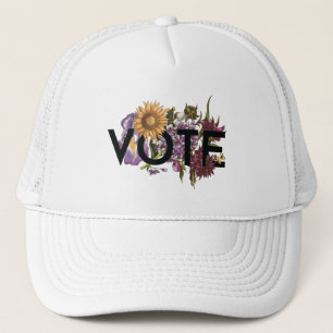 Zonnebloem Elegant Vrouwelijk Ga Stemmen Trucker Pet