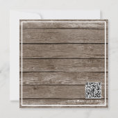 Zonnebloem Elegante Rustieke Bruiloft Save The Date (Achterkant)