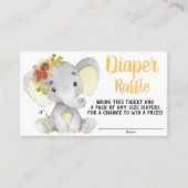 Zonnebloem Elephant Diaper Raffle Ticket (Voorkant)