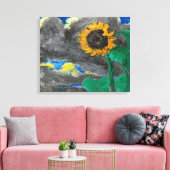 Zonnebloem | Emil Nolde | Canvas Afdruk (Insitu (Woonkamer))