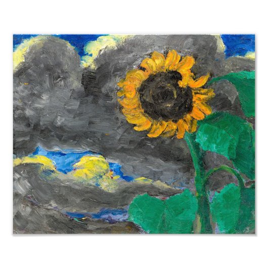 Zonnebloem | Emil Nolde | Foto Afdruk (Voorkant)