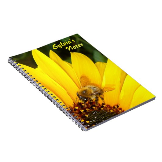 Zonnebloem en bier ~ Notitieboek (Rechterzijde)