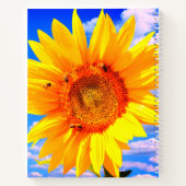 Zonnebloem en bijen Notitieboek (Achterkant)