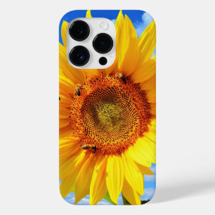 Zonnebloem en bijen op Blue Sky iPhone Case Gift