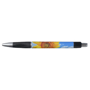Zonnebloem en bijen op Blue Sky Pen Zomerdag