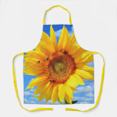 Zonnebloem en bijen Schort (Voorkant)