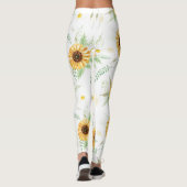 Zonnebloem en Daisy bouquets Leggings (Achterkant)